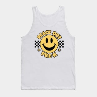 Peace Out Pre K Retro Groovy Pre-K Graduation Class Tank Top